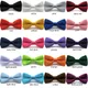 Classic Kids Bowtie Boys Grils Baby Children Bow Tie Fashion 20 Solid Color Mint Green Red Black