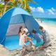 Quick Automatic Opening beach tent sun shelter UV-protective tent shade lightwight pop up open for
