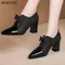 Sapatos Femininos Women's Pointed Toe Multicolor High Quality Slip-on High Heels Ladies Office High