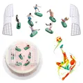 Home Cake Toppers Cake Decorations DIY Football Toppers Cupcakes Set of Soccer Toppers for Birthday