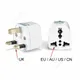 1pcs UK Wall Socket Universal Plug Adapter EU To UK Eletrical Socket Power Converter US To AU