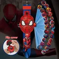 Disney Marvel Spiderman Figure Model Kids Projection Watch Iron Man Avengers Marvel Cartoon Digital