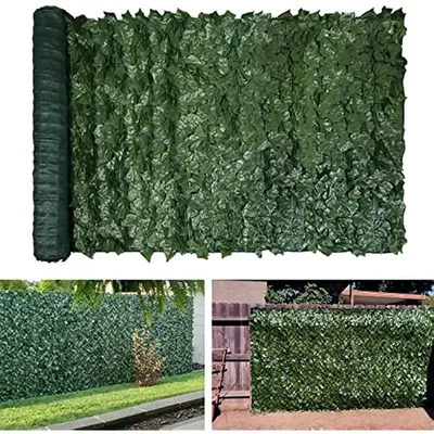 Artificial Ivy Privacy Fence 59"x98"Artificial Hedge Fence Faux Ivy Vine Leaf Decoration for Outdoor Porch Yard Balcony Garden