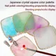 1 Piece Palette Natural Resin Onyx Display Board Round/Square Painted Gel Polished Palette Holder