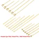 50-100pcs Stainless Steel Heads Eye Flat Head Pin Gold Silver Plated Ball Head Pins For Jewelry