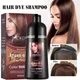Mokeru Argan Oil Natural Long Lasting Black Brown Permanent Hair Dye Shampoo For Gray Hair Caramel