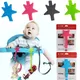 Baby Stroller Hook Accessories Star Pacifier Chain Strap Silicone Nipple Toy Holder For Infant