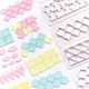 3pcs Polymer Clay Tool Plastic Cutting Molds Hexagon/Round/Square/Fish Scales Geometric Shape