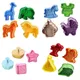 4Pcs DIY 3D Animal Vegetables Fruit Plasticine Slime Mold Tool Set Kit Ability Play Dough Clay