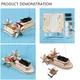 Wireless Wooden Boat Model Scientific Learning Tool Novelty Vehicle Remote Control Boat DIY