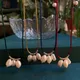 Real Natural Freshwater Pearl Necklace for Women Girls Colorful Rope Chain Irregular Baroque Pearl