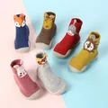 Baby Shoes Cotton First Shoes Cartoon Toddler Shoes Cute Animal First Walker Kids Soft Rubber Sole