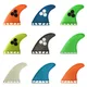 Tri fin set Single Tabs Fins S/M/L surf fins surfboard fin orange/yellow/blue/grey/green with black