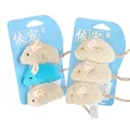 3pcs New Plush Simulation Mouse Cat Toy Plush Mouse Cat Scratch Bite Resistance Interactive Mouse