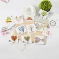 50pcs/lot 8.5x9.5cm A variety of designs style Leave a Message Paper Cards Gift Decoration Card