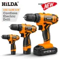 HILDA Electric Drill 12V 16V 20V Cordless Drill Electric Screwdriver Mini Wireless Power Driver DC