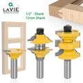 LAVIE 3pcs 12mm 12.7mm Shank Entry Interior Tenon Door Router Bit Set Ogee Matched R&S Router Bits