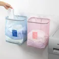 2992 Wall-mounted Bathroom Laundry Organizer Folding Laundry Basket Laundry Bag for Dirty Clothes