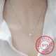 925 Sterling Silver Fine Jewelry Simple Hot Fashion 10mm Real Pearl Box Chain Necklace kolye