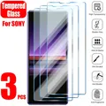 3PCS Screen Protector For Sony Xperia 5 10 II Plus XA1 Tempered Glass for Sony Xperia L L2 L3 L4 XZ1