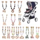 Wooden Baby Pram Clip Toys Baby Gym Hanging Pendants Toys Baby Stroller Rattle Bed Bell Mobile