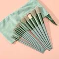 13 Pieces of New Green Makeup Brush Set Eye Brush Concealer Brush Powder Blusher Powder Brush