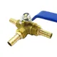 4 6 8 10 12 13 14 16 19 20 25 32mm Hose Barb Tee 3 Ways Full Port T-Port L-Port Brass Ball Valve