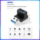 1pc USB Adapter 90 Degree Right Angle USB Female To USB Male Adapter 10Gbps Data Transfer Converter