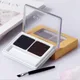 Double Color Matte Eyebrow Powder Waterproof Makeup Palette Eyebrow Stamp Powder Eye Brow Enhancers