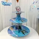 Disney Frozen Elsa Anna Cake Stand Party Decoration Kids Birthday Supplies Cupcake Dessert Plate