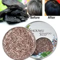 Soap Hair Darkening Shampoo Bar Repair Gray White Hair Color Dye Face Hair Body Shampoo 55g Natural