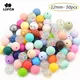 LOFCA 50pc Silicone Beads 12mm Loose Tie Dye Beads Food Grade Silicone Baby Teething Toy Chews