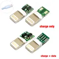 4Pcs Lightning Dock USB Plug With Chip Board Male Connector welding Data OTG Line Interface DIY Data