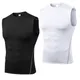 Men Compression Sport Skinny Vest Tight Tank Base Layer Sleeveless T-Shirt Top Singlet Sweatshirt