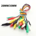 5 color alligator clip electric DIY small battery power cord electric clamp Crocodile Clips double