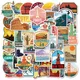 10/30/50PCS Global Travel City Landscape Stickers DIY Toys Stationery Case Skateboard Laptop Guitar