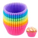 12pcs/Set Silicone Cake Cupcake Cup Bakeware Baking Silicone Molds Muffin Cupcake Molds DIY Cake