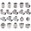 1/2 3/4 BSP Female Male Thread Tee Type Reducing Stainless Steel Elbow Butt Joint Adapter Adapter