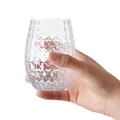 Wine Glasses Whiskey Cocktail Juice Drinking Plastic Cups - Unbreakable Reusable and Recyclable for