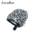 Lucullan Two-sided Microfiber Wheel Detailer Wash Glove Super Soft Long Hair Car Detailing Pocket