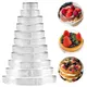 Stainless Steel Tart Mold Ring Tartlet Cake Mousse Molds Cookies Pastry Circle Cutter Pie Perforated