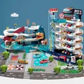 Electric Rail Car Dinosaur Building Parking Lot Adventure Racing Rail Car Toys Children Brain