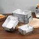 25/50PCS Disposable Foil Baking Pan Cookware For Baking Cakes Bread Meatloaf Aluminum Takeout Foil