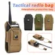 Tactical Radio Holder Molle Radio Pouch Case Heavy Duty Radios Holster Bag for Two Ways Walkie