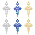 Mix Vintage Lotus Flower Pendant Charms For Jewelry Making Supplies DIY Earrings Charm Bulk