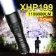 Super XHP199 Most Powerful LED Flashlight Rechargeable LED Torch Light XHP160 XHP90 High Power