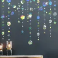 13Ft Twinkle Iridescent Paper Star Round Garlands Flash Banner Happy Birthday Adult Wedding Baby