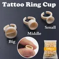 100Pcs Silicone Tattoo Pigment Cup Holder For Permanent Eyelash Extension Makeup Tools