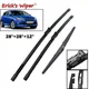Erick's Wiper Front & Rear Wiper Blades Set For Ford Focus 3 2011 - 2017 Windshield Windscreen