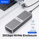 ORICO 20Gbps M2 NVME SSD Case All Aluminum M.2 NVMe SSD Enclosure USB3.2 GEN2 x2 Type-C For M.2